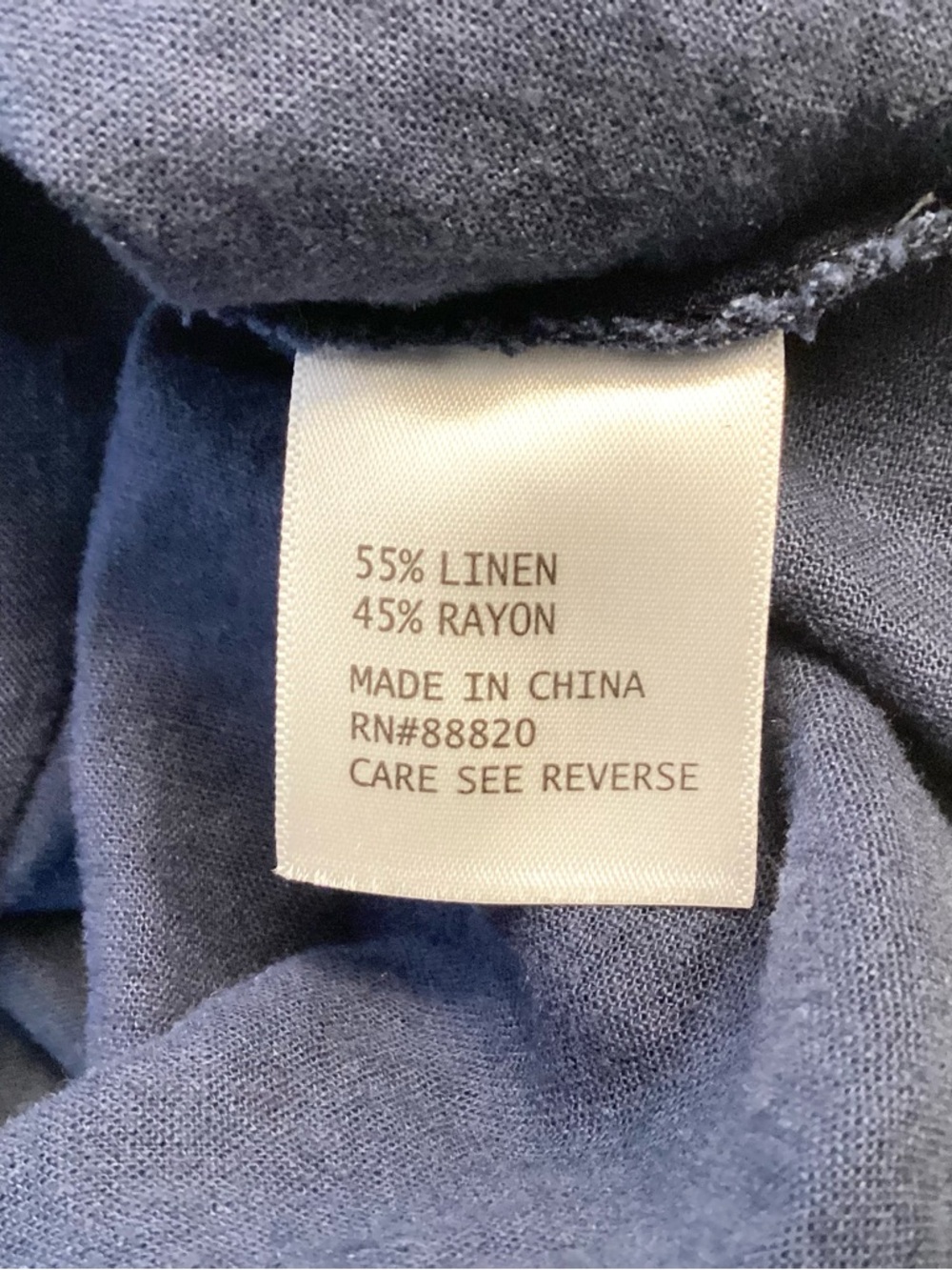 Calypso St. Barth Linen Blend Embroidered Tunic with Scalloped Trim - Blue - 2X - Picture 9 of 9